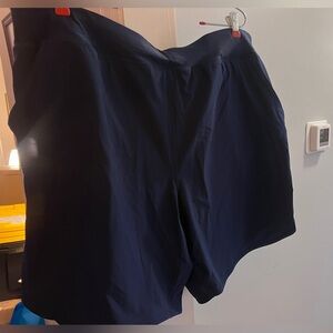 Lands' End Dark Blue Swim/Sports Shorts 9 In inseam women’s size 24 Never Worn